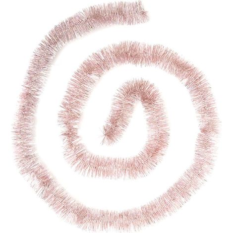 Holographische Weihnachtsgirlande Scalloped Edge 50 x 4 x 2 M Rosa -