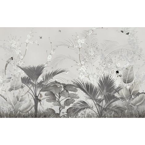 Papier peint panoramique - Feuilles Tropicales - 512 cm x 320 cm (1/2)