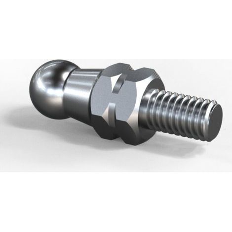 Fußrasten für Motorräder, Pedalbefestigungsschraube, universell, 6 mm, Pedalanschlagschraube aus hochfestem Edelstahl, silberfarben, 20 mm