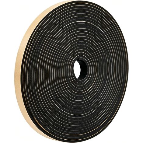 Insulation Seal Foam Adhesive Foam Adhesive Abrasion Resistant Water Resistant Shock Absorption Fire Retardant for Doors, Windows 15 x 3 mm, 10 m (1/5)