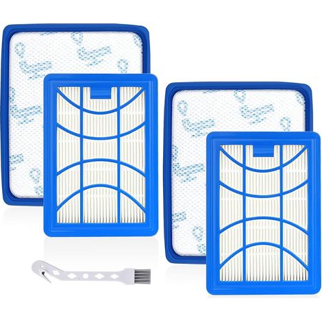 Lot de 2 filtres de rechange pour Philips PowerPro Expert FC9729/09 FC9741/09 FC9742/09 FC9743/09 FC9744/09 FC9745/09 FC9746/09 aspirateur (1/5)