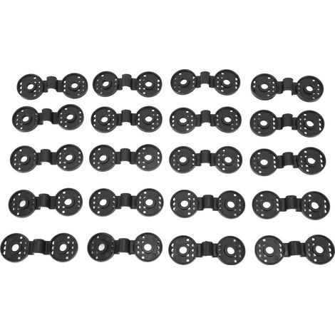 20 pinces de fixation pour toile d'ombrage en PP, idéales pour les filets de jardin et les cultures agricoles. (1/5)