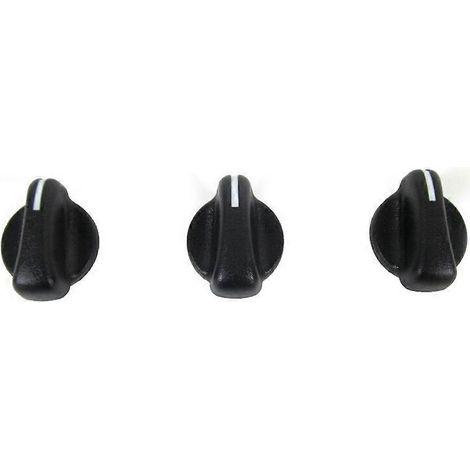 Lot de 3 boutons de commande de chauffage/climatisation pour Jeep Wrangler 1999-2005 (réf. 05011218AC) (1/5)