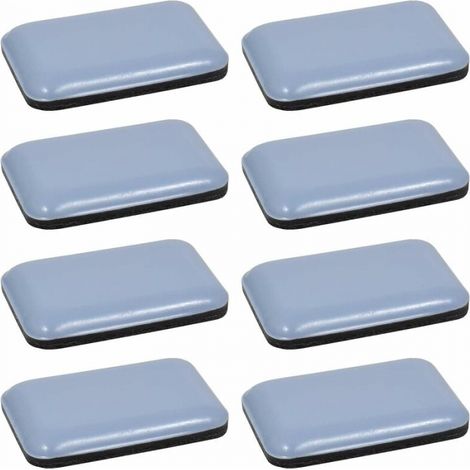 8x Teflon-Gleitpad, rechteckiger Teflon-PTFE-Klebeaufkleber, 35