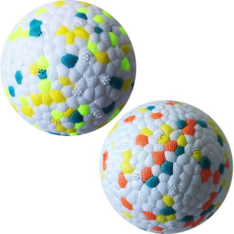 2 pièces balles de chien en caoutchouc dents résistantes formation balle de chien en Latex balle de jouet pour chien Durable (1/5)
