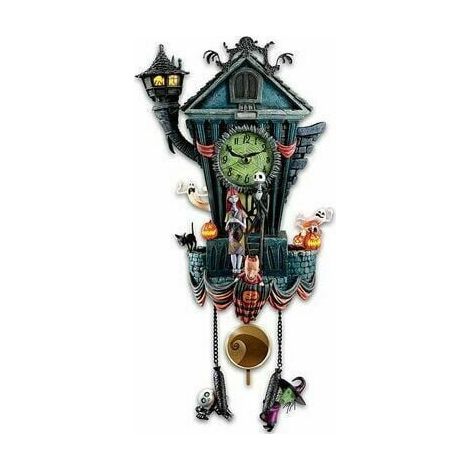 Kuckucksuhr für die Wand – Halloween-Wanddekoration – Originelle Harzfigur – Für Wohnzimmer, Büro, Küche – 1 Stück (1/5)