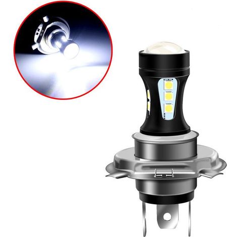 Lot de 5 feux antibrouillard LED blancs pour automobile, neufs, 9003/H4 3030 18 SMD, pour phares de moto. (1/5)
