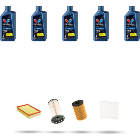Kit tagliando 4 FILTRI e 5L OLIO compatibile con VW Passat (3g2,3G5) 2.0 TDI 176kw Dal 2014 (1/5)