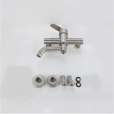 Robinet de douche mural pour baignoire de salle de bains Douche thermostatique spa haut de gamme Mitigeur thermostatique finition nickel brossé