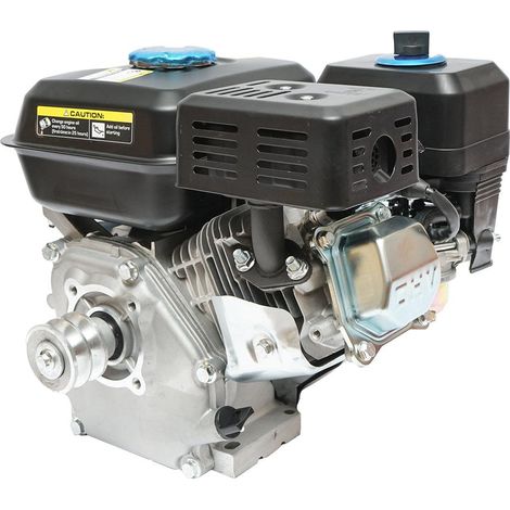 Motore a Scoppio 7,5 CV, Motore a Benzina 4 Tempi 242cc con Albero Ø 20 mm e Puleggia, Avviamento a Strappo Breckner Germany (1/5)