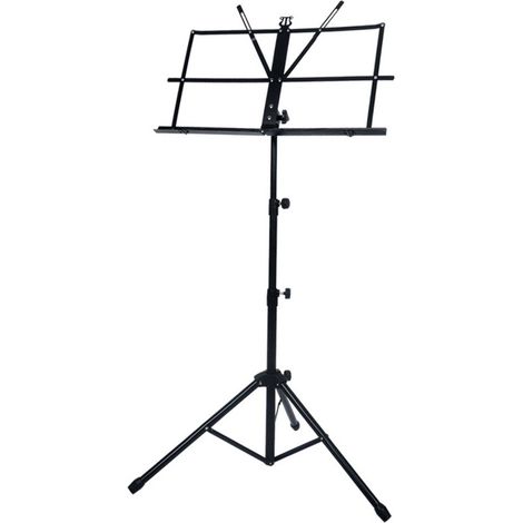 Leggio pieghevole e regolabile con treppiede – Compatto e leggero, per spartiti, pianoforte, chitarra e da viaggio. (1/4)