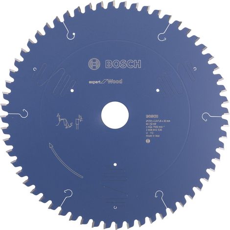 Bosch – Lame de scie circulaire 254 mm – Alésage 30 mm – Épaisseur 2,4 mm – 60 dents pour coupes nettes dans le bois dur – Technologie anti-vibration (1/10)