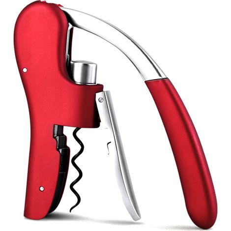 Ouvre-bouteille à vin compact vertical avec tire-bouchon et coupe-capsule intégré (1/5)