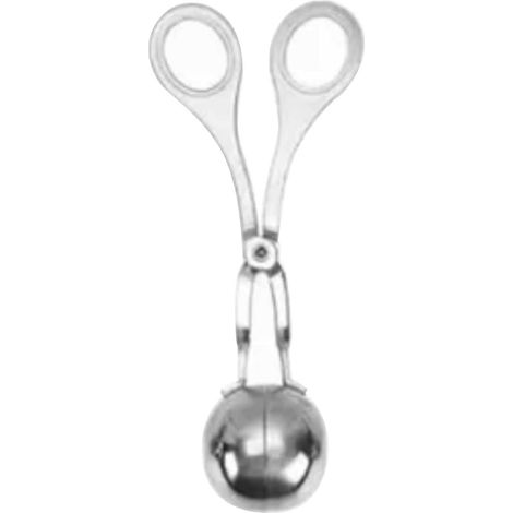 Cuillère à boulettes de viande en acier inoxydable 304 robuste, sûre, facile à nettoyer et polyvalente pour la cuisine. (1/5)