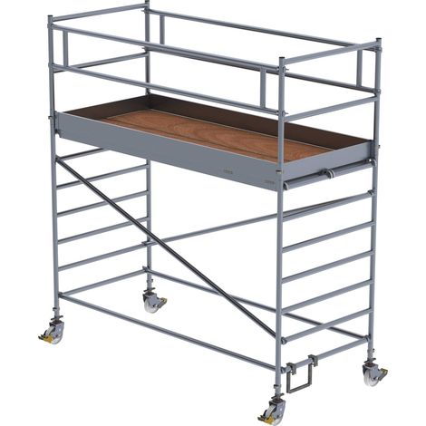 MUNK Rollgerüst mit Doppelplattform 1,35x3,00m Plattform, 4,35m AH (1/3)