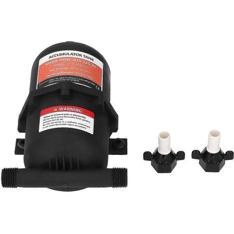 Réservoir accumulateur de 0,75 litre, pression maximale de 125 PSI, interface 1/2 MNPT, compatible avec les pompes à eau pour camping-cars, bateaux, caravanes et fourgons aménagés. (1/5)