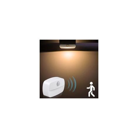 kabelloses LED-Nachtlicht mit Bewegungssensor für Flur, Kleiderschrank, Treppe, Schlafzimmer, Garderobe, energiesparendes Nachtlicht (weißes Licht) - Crezuo