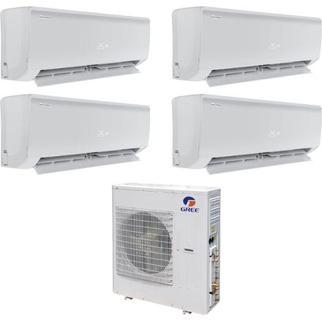 gree cuatro split inverter aire acondicionado bora plus serie 9+9+9 con gwhd(28)nk6oo r-32 wi-fi opcional 9000+9000+9000