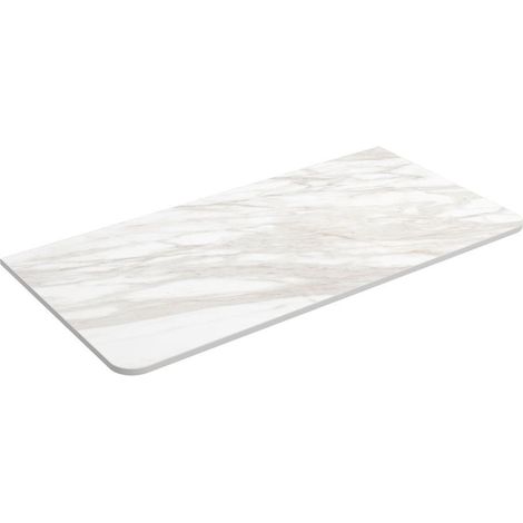 Plateaux de lavabo UNIIQ 900 sans usinage MARBRE BLANC 910 x 12 x 460 mm (1/2)
