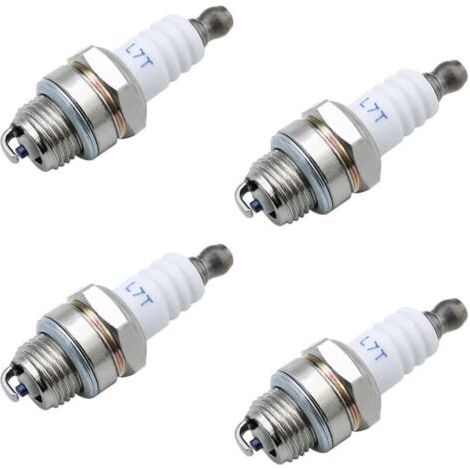 Set di 4 candele di ricambio universali L7T, candele di ricambio L7T per motoseghe, tosaerba e motori a 2 tempi.