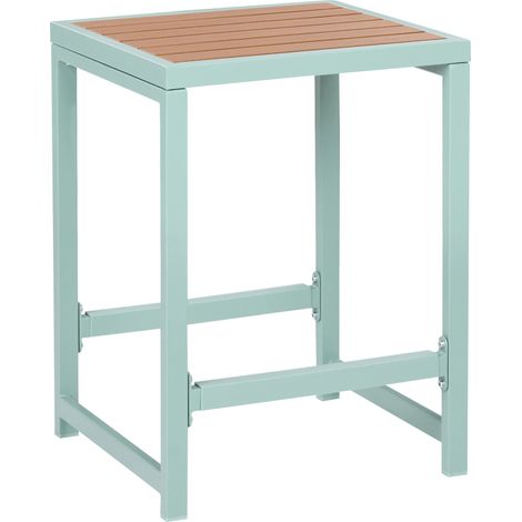 Tabouret de Jardin Moderne en Acier Siège d'Extérieur Patio Terrasse Vert Clair Avetrana (1/5)