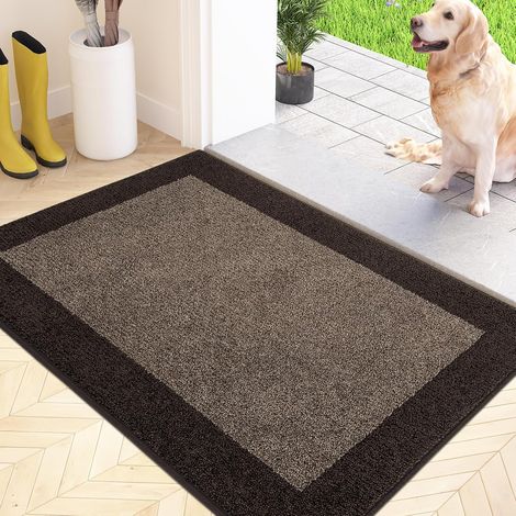 1 Paillasson 50x80 Cm Microfibre Antidérapant Tapis Sol Lavable Machine Entrée Couloir (1/5)