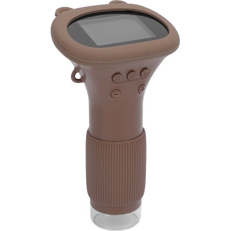 Microscope numérique portable avec écran couleur IPS LED de 2 pouces, caméra 2 MP, grossissement 1000x, couleur marron, idéal pour l'observation d'objets. (1/5)