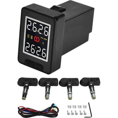 Système TPMS de voiture, capteur de pression des pneus de haute précision, économie de carburant IP5K4K étanche pour automobile.