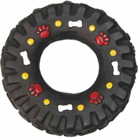 Jouet pour chien « Pneu » 13 cm Noir