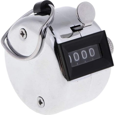 Compteur Manuel À Clic - Compteur Mécanique En Acier Inoxydable - Pour Golf École Sport Crochet - 4 Chiffres - 1 Pièce (1/5)