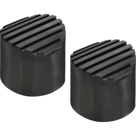 2Pcs Coussin, Antidérapant Caoutchouc, Protection Sol, Échelle Télescopique, Noir (1/5)
