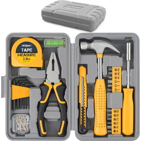 1 Kit Outils 25 pcs, Compact, Poignées Antidérapantes, Boîte Portable, Maison Bureau (1/5)