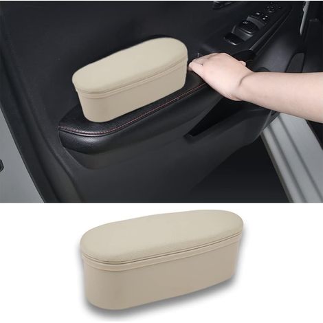 Auto Support D'accoudoir de Porte, Coussins de Support Coude Gauche d'accoudoir de Voiture, Pièces Automobiles Générales, Pour Soulagent la Fatigue du Bras du Conducteur(Beige) (1/5)
