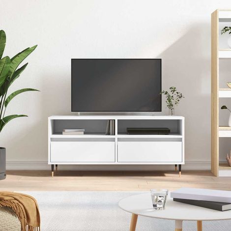 TV-Schrank Weiß 100x34,5x44,5 cm Holzwerkstoff (1/5)