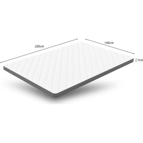 Matelas confortable H3, dureté moyenne, certifié Oeko-TEX,épaisseur 7 cm, 140×200 cm,Made in China,mousse gaufrée 7 zones,soutien efficace de la tai (1/5)