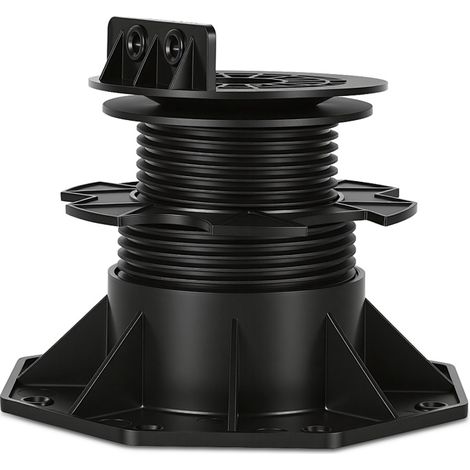 Wolketon Pedestales autonivelantes 75-145 mm para terraza de madera y WPC, pendiente 0-5°, pack de 50 (1/5)