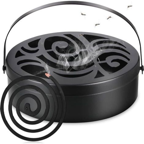 Support pour spirale anti-moustiques, adapté à la maison, au jardin, au camping, à la pêche et aux activités de plein air. (1/5)