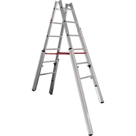 Euroline Premium 30576 Treppenstehleiter 2x6 Sprossen (1/2)