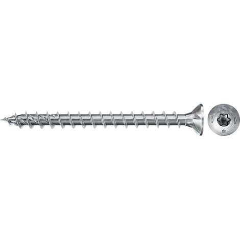 200 – Holzschraube – Spanplattenschraube – Vollgewinde TX 3,0 x 30 mm Senkkopf, weiß verzinkt, für Holz- und Metallmontage (1/3)