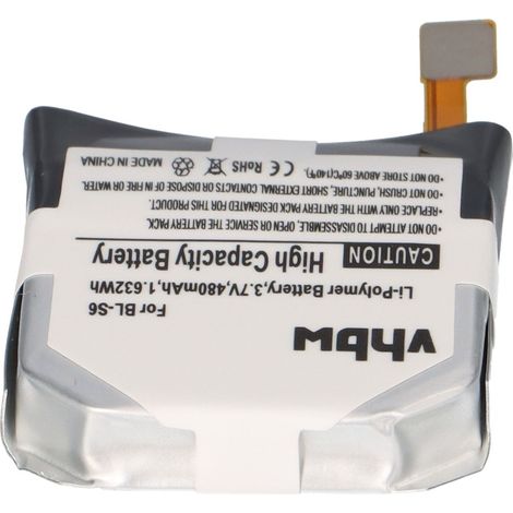Smartwatch-Akku 480mAh Li-Polymer passend für LG Watch W200 – Referenz BL-S6 (1/5)