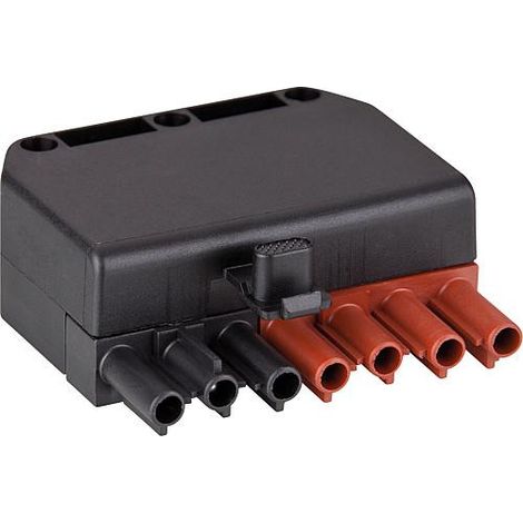Prise 7 poles noir/marron systeme Wieland BG