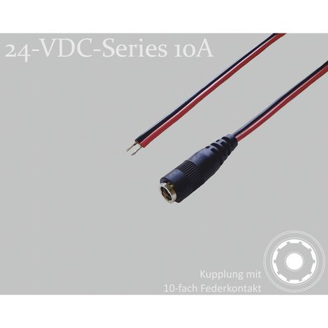BKL Electronic 075905 DC-Steckverbinder DC-Kupplung - verzinnt 5.5 mm 2.5 mm 1.5 m 1 St. Single (1/2)