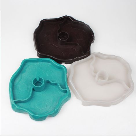 Distributeur d'eau pour reptiles, distributeur de nourriture pour bol résistant aux déversements 2 en 1, bol en plastique Turtle Gecko - Marron (1/5)