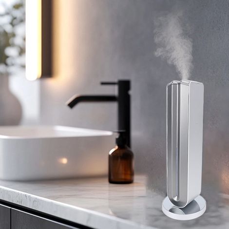 Diffusore di essenze naturali senza acqua - 335 mm, corpo in alluminio nero - Controllo touch, diffusore di fragranze per casa e ufficio fino a 200 m² (1/4)