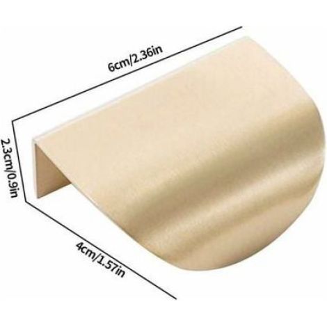 Poignée Tiroir - Forme Feuille - Laiton - Pour Armoire Cabinet Placard Vestiaire - 60 mm - 2 Pièces (1/4)