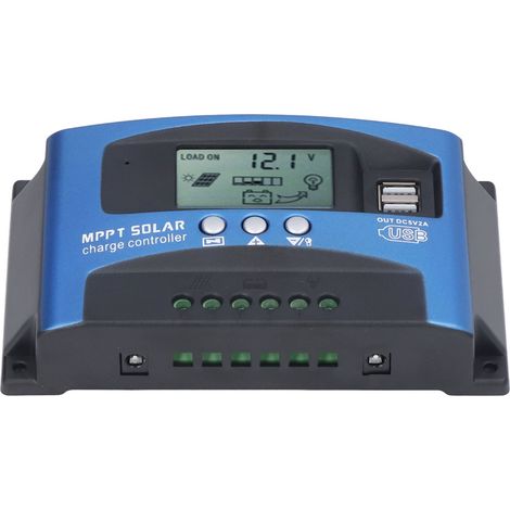 Régulateur Solaire MPPT 50A pour Éclairage Public LED Intelligent - 12V/24V Panneau Photovoltaïque (1/5)