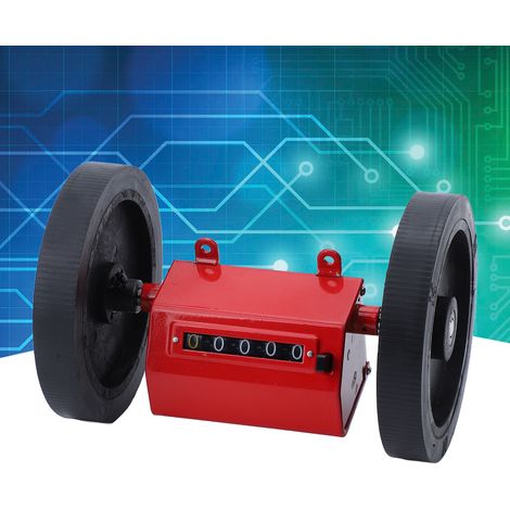 Compteur à roue en caoutchouc réversible Z96-F (rouge) (1/5)