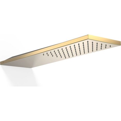 TRES 29990303OR COMPLEMENTOS DE DUCHA Rociador De Ducha A Pared Color Oro 24K - ref: 29990303OR