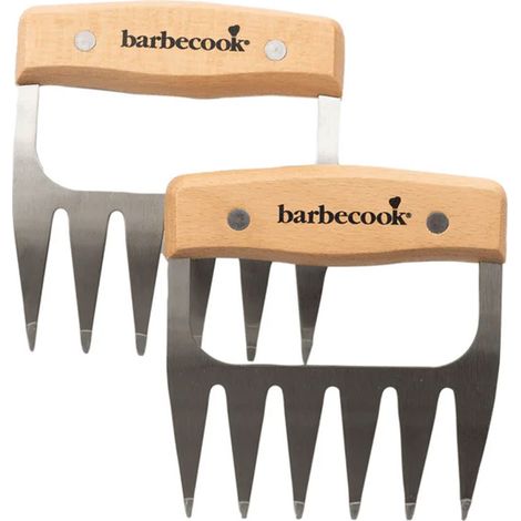 BARBECOOK, SET 2 ARTIGLI DA CARNE ACCIAIO INOX FSC, ACCESSORI BARBECUE (1/3)
