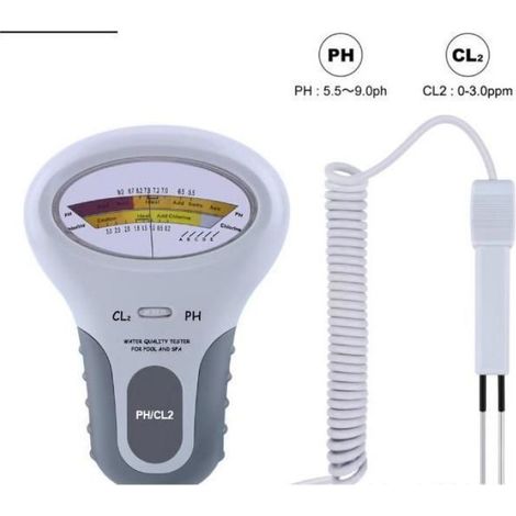 Testeur De Qualité D Eau Pour Piscine - PH Et Chlore CL2 - Pour Piscines Et Spas - 1 Pièce (1/4)